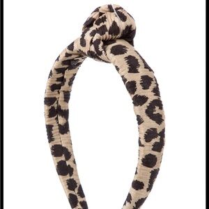 Loeffler Randall Knot Animal Print Headband